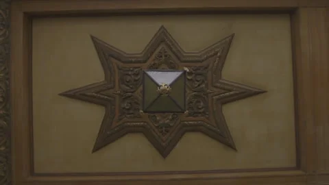 Light on Creative Ceiling Design Stock Footage 148750005