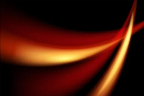 Light curve glowing effect on black background Stock Illustration