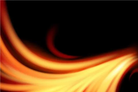 Light curve glowing effect on black background Stock Illustration