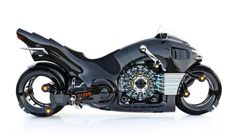 Light cycle side Stock Illustration