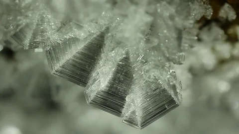 Light dancing on ice crystals Stock Footage 73059485