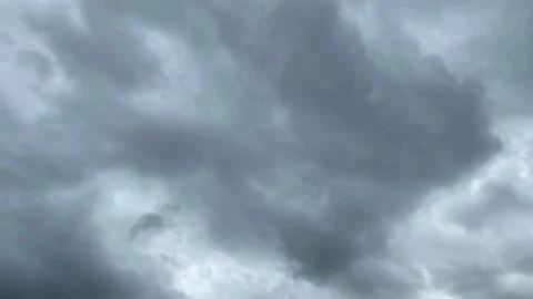 Light in the Dark and Dramatic Storm Clouds, Timelapse Stock-Footage 220177324