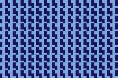 Light &amp; Dark Blue Geometric Pattern Seamless Tile 스톡 일러스트