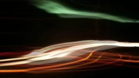 Light in the dark on long exposure Video stock 129072121