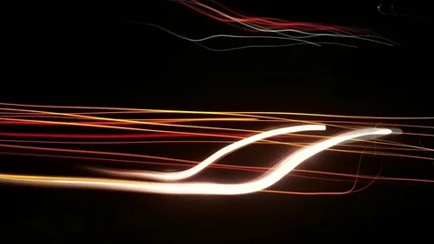 Light in the dark on long exposure Video stock 129072148