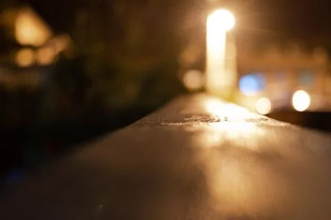 Light in the dark night Stock Photos