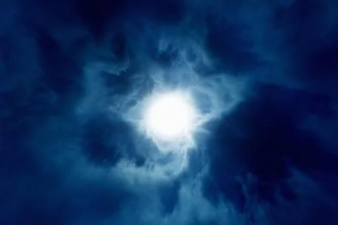 Light from dark sky Fotos Stock