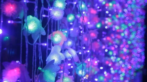 Light decoration close up Video stock 60667053