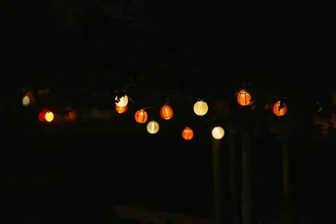 Light decorations at a wedding Foto stock