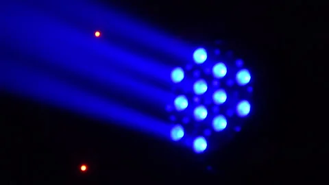 Light design of the show. Bright lights in the concert Stock Footage 95320858