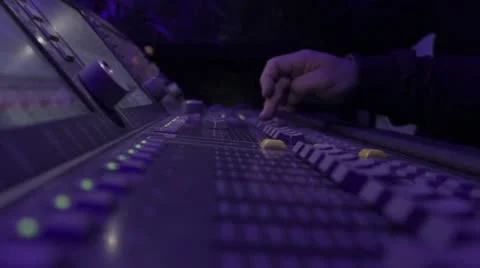 Light desk operator 2 Stock Footage 10868841