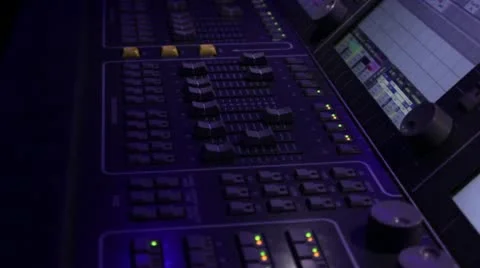 Light desk operator 8 Stock Footage 10869181