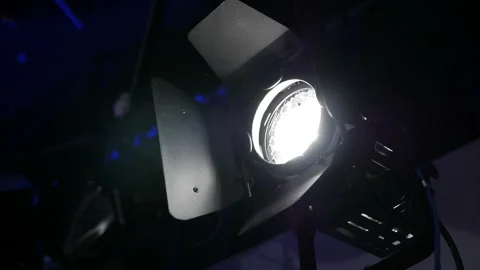 Light device with open curtains. Light ray Lighting Stock Footage 101154319