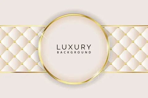 Light diamond shape luxury background golden circle Stock Illustration