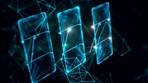 Light diffusers hologram Close up Stock Footage 155030366
