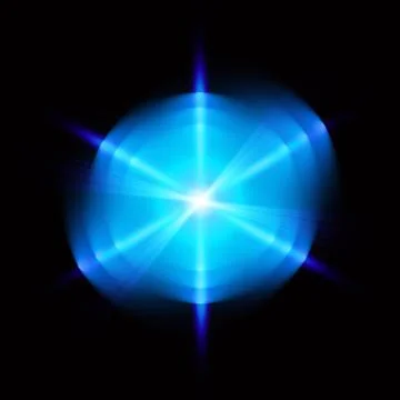 Light digital star on the black background 스톡 일러스트