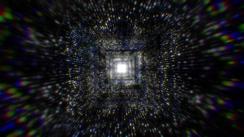Light, digital transformation and cyber network pattern of code, global and Stock Footage 246394026