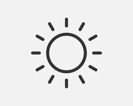 Light dimmer icon line flat trendy design. Electricity lamp saving energy sig Illustrazione stock