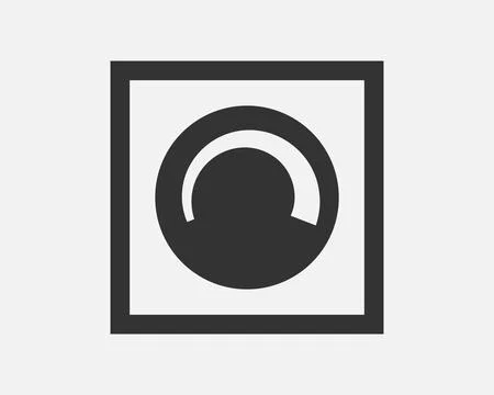 Light dimmer icon line flat trendy design. Electricity lamp saving energy sig Stock Illustration