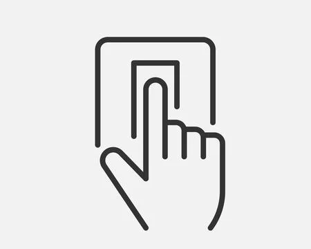 Light dimmer icon line flat trendy design. Electricity lamp saving energy sig Stock Illustration
