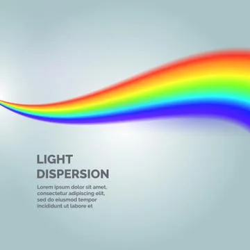 The light dispersion. Background with rainbow. Stock Illustration