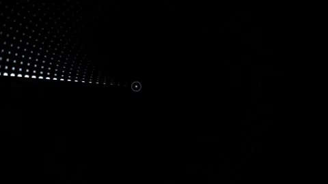 Light dots create a tunnel effect in dark space Stock Footage 339301549