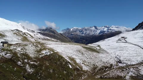 Light dusting of Snow in the mountians Stock Footage 290030390