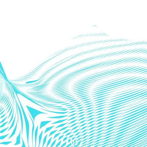 Light dynamic mono color wavy abstract background with deformation effect. Stock Illustration