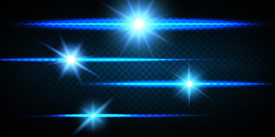 Light effect. Bright Star. Light explodes on a transparent background. Bright Illustrazione stock