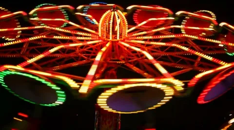 Light effect fairground Stock Footage 7731498