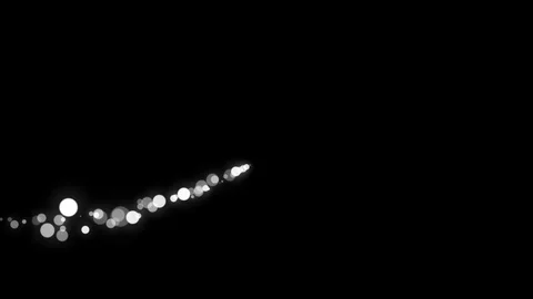 Light effect flight of bright shiny particles bokeh Stock Footage 89728597