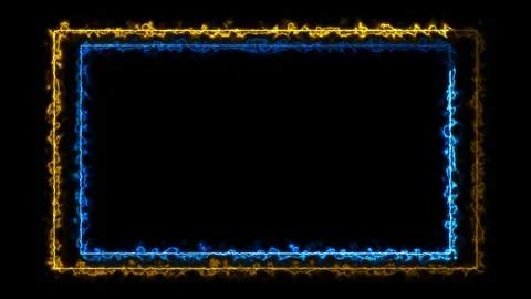 Light effect frame background. rectangular border with laser beams. Stock Footage 252998814