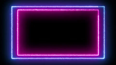 Light effect frame background. rectangular border with laser beams. Stock Footage 252998817