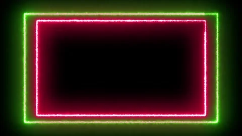Light effect frame background. rectangular border with laser beams. Stock Footage 252998854