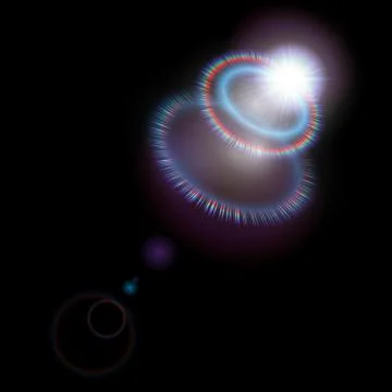 Light effect with glare Stock Illustration