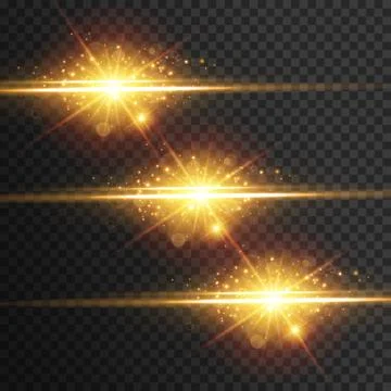 Light effect glow. Star flashed sequins. Abstract space background. Stock Illustration