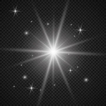 Light, effect, glow, transparent, isolated, burst, flash, background, sparkle, s Stock Illustration