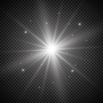Light, effect, glow, transparent, isolated, burst, flash, background, sparkle, s Stock Illustration