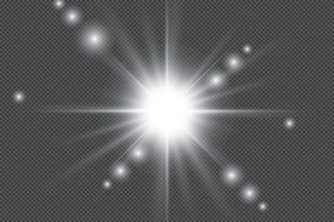 Light, effect, glow, transparent, isolated, burst, flash, background, sparkle, s Stock Illustration