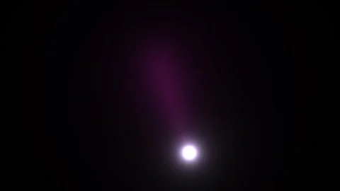 Light effect with a glowing sphere against a dark Stock Footage 338277603
