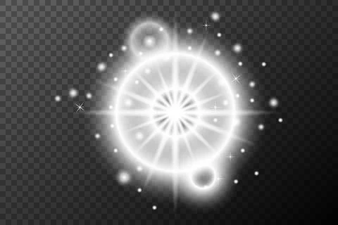 Light effect isolated flare explosion shiny dust line solar flare spark star Stock-Illustration