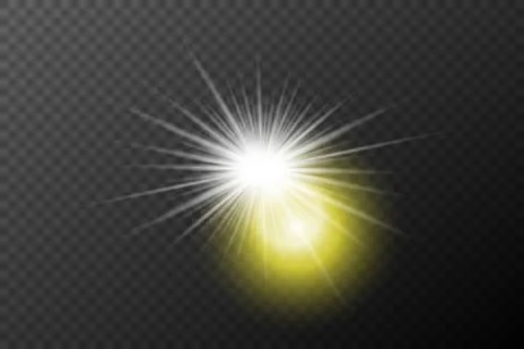 Light effect isolated flare explosion shiny dust line solar flare spark star  イラスト素材