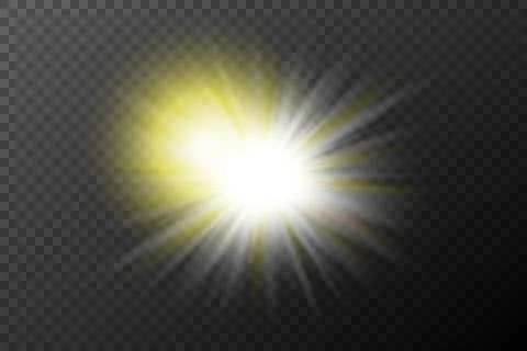 Light effect isolated flare explosion shiny dust line solar flare spark star  Stock Illustration