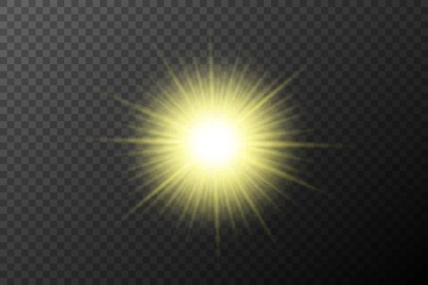 Light effect isolated flare explosion shiny dust line solar flare spark star  Stock Illustration
