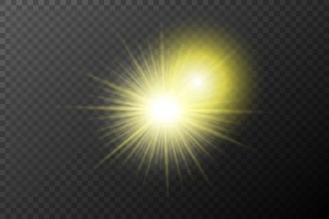 Light effect isolated flare explosion shiny dust line solar flare spark star  Illustrazione stock