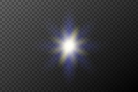 Light effect isolated flare explosion shiny dust line solar flare star spark  Stock-Illustration