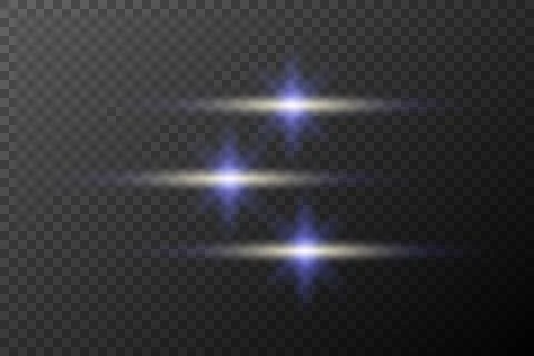 Light effect isolated flare explosion shiny dust line solar flare star spark  Stock Illustration