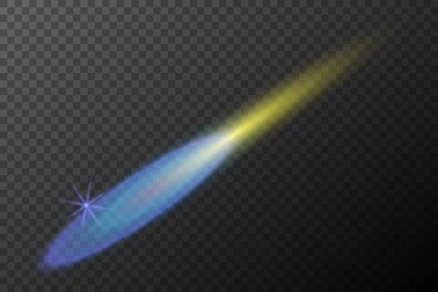 Light effect isolated flare explosion shiny dust line solar flare star spark  Stock Illustration