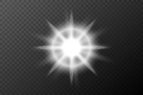 Light effect isolated flare, tire explosion, dust line, solar flare, star spa 스톡 일러스트