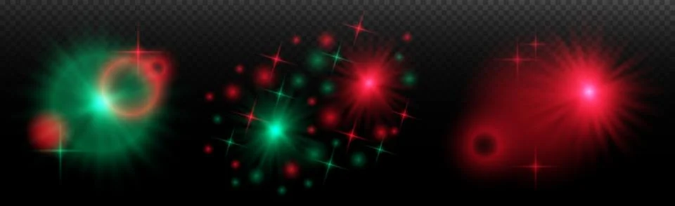 Light effect: isolated flare, tire explosion, dust line, sun flare, star spar Stock Illustration